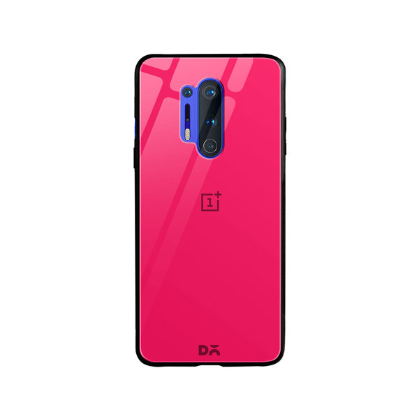 

DailyObjects Red Magenta Glass Case Cover For OnePlus 8 Pro