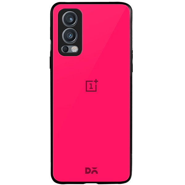 

DailyObjects Red Magenta Glass Case Cover For OnePlus Nord 2