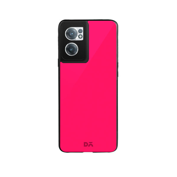 

DailyObjects Red Magenta Glass Case Cover For OnePlus Nord CE 2