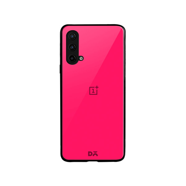 

DailyObjects Red Magenta Glass Case Cover For OnePlus Nord CE