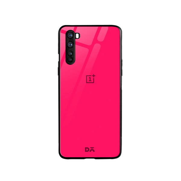 

DailyObjects Red Magenta Glass Case Cover For OnePlus Nord