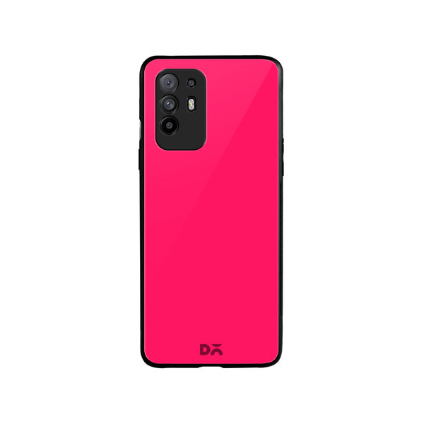 

DailyObjects Red Magenta Glass Case Cover For Oppo F19 Pro Plus