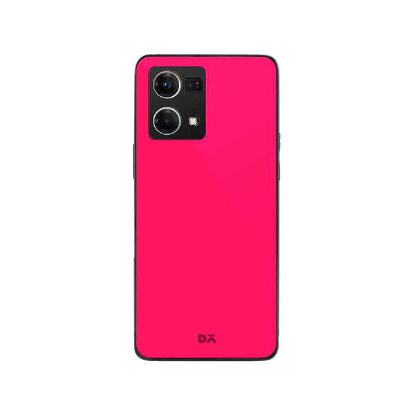 

DailyObjects Red Magenta Glass Case Cover For Oppo F21 Pro
