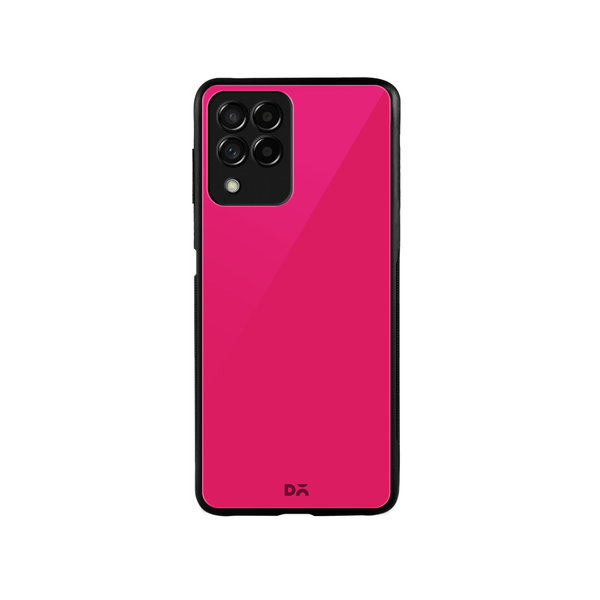 DailyObjects Red Magenta Glass Case Cover For Samsung Galaxy M53
