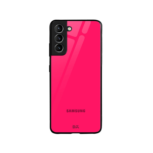

DailyObjects Red Magenta Glass Case Cover For Samsung Galaxy S21