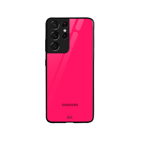 

DailyObjects Red Magenta Glass Case Cover For Samsung Galaxy S21 Ultra
