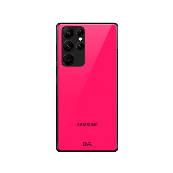 

DailyObjects Red Magenta Glass Case Cover For Samsung Galaxy S22 Ultra