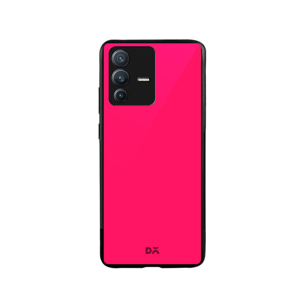 

DailyObjects Red Magenta Glass Case Cover For Vivo V23 Pro