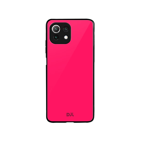 

DailyObjects Red Magenta Glass Case Cover For Xiaomi Mi 11 Lite