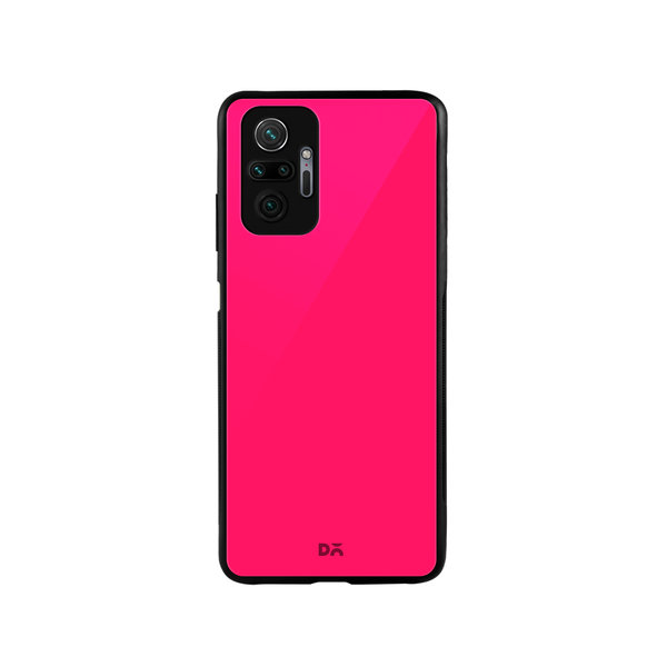 

DailyObjects Red Magenta Glass Case Cover For Xiaomi Redmi Note 10 Pro