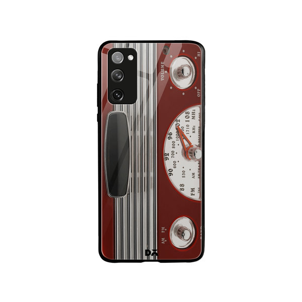 DailyObjects Red Radio Glass Case Cover For Samsung Galaxy S20 FE
