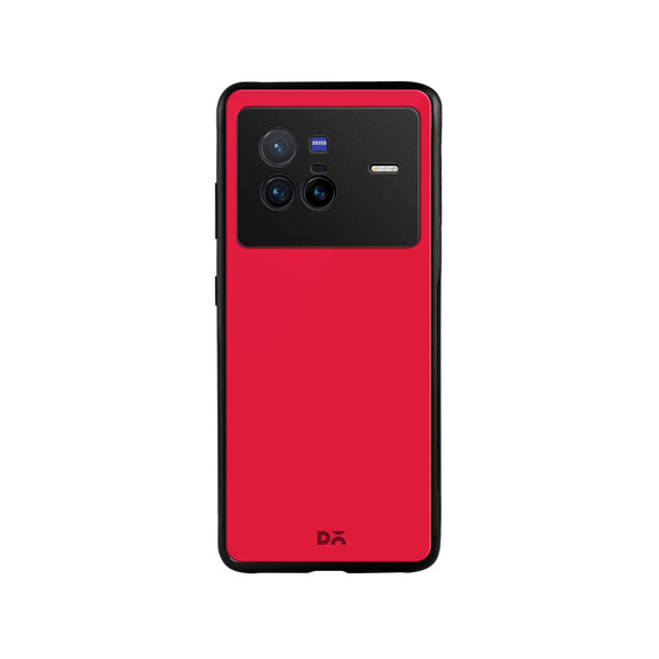 DailyObjects Red Rose Glass Case Cover For Vivo X80