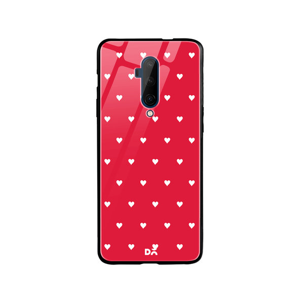 

DailyObjects Red Rose Hearts Glass Case Cover For OnePlus 7T Pro