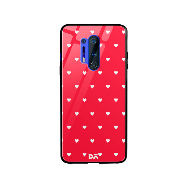

DailyObjects Red Rose Hearts Glass Case Cover For OnePlus 8 Pro