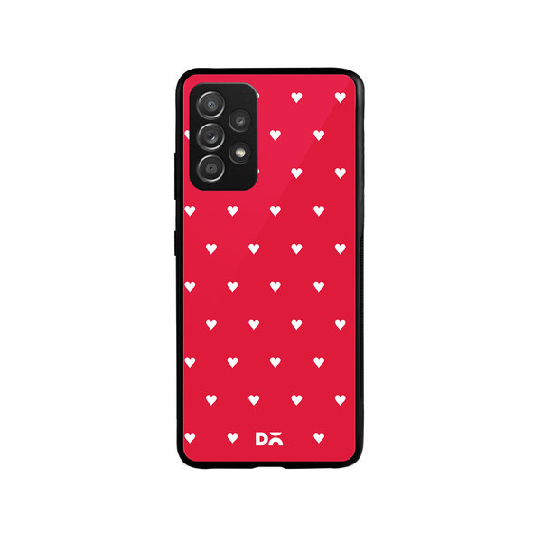 

DailyObjects Red Rose Hearts Glass Case Cover For Samsung Galaxy A52