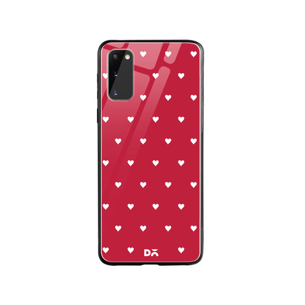 

DailyObjects Red Rose Hearts Glass Case Cover For Samsung Galaxy S20