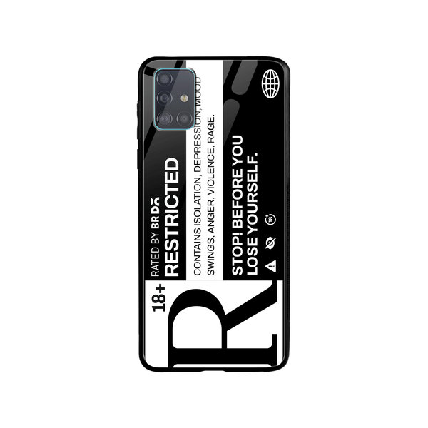 

DailyObjects Restricted Glass Case Cover For Samsung Galaxy A71
