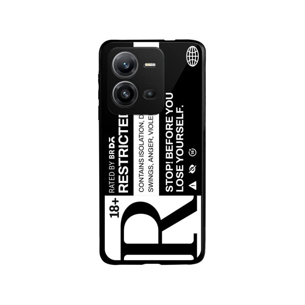 

DailyObjects Restricted Glass Case Cover For Vivo V25