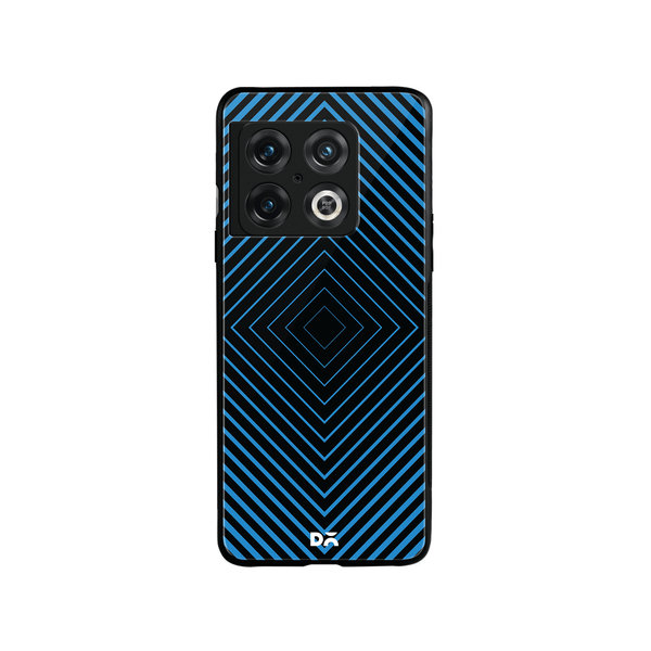 

DailyObjects Rhombus Aqua Glass Case Cover For OnePlus 10 Pro