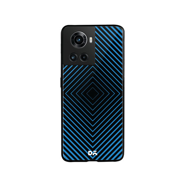 

DailyObjects Rhombus Aqua Glass Case Cover For OnePlus 10R