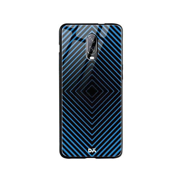 

DailyObjects Rhombus Aqua Glass Case Cover For OnePlus 7