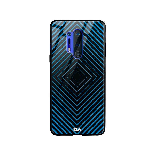 

DailyObjects Rhombus Aqua Glass Case Cover For OnePlus 8 Pro