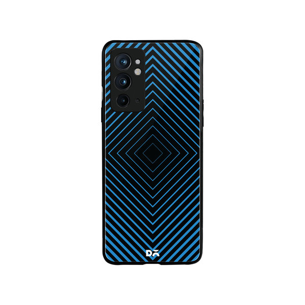 

DailyObjects Rhombus Aqua Glass Case Cover For OnePlus 9RT