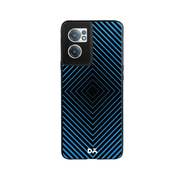 

DailyObjects Rhombus Aqua Glass Case Cover For OnePlus Nord CE 2