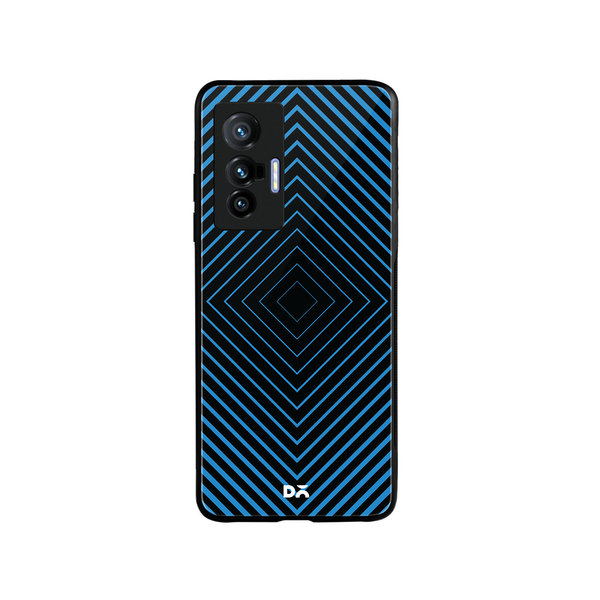 

DailyObjects Rhombus Aqua Glass Case Cover For Vivo X70