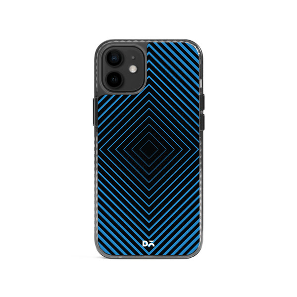 

DailyObjects Rhombus Aqua Stride 2.0 Case Cover For iPhone 12