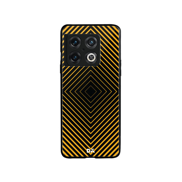 

DailyObjects Rhombus Ochre Glass Case Cover For OnePlus 10 Pro