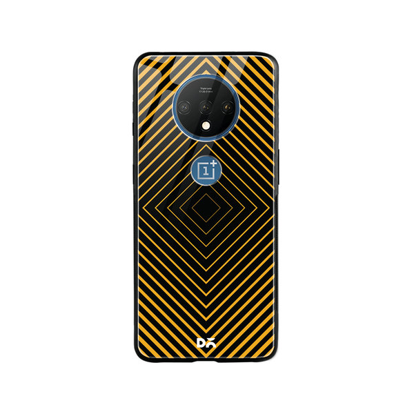 

DailyObjects Rhombus Ochre Glass Case Cover For OnePlus 7T