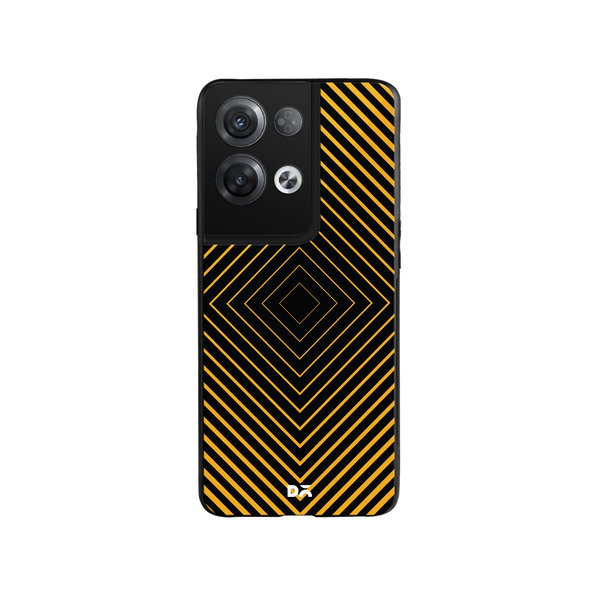 

DailyObjects Rhombus Ochre Glass Case Cover For Oppo Reno 8 Pro Plus