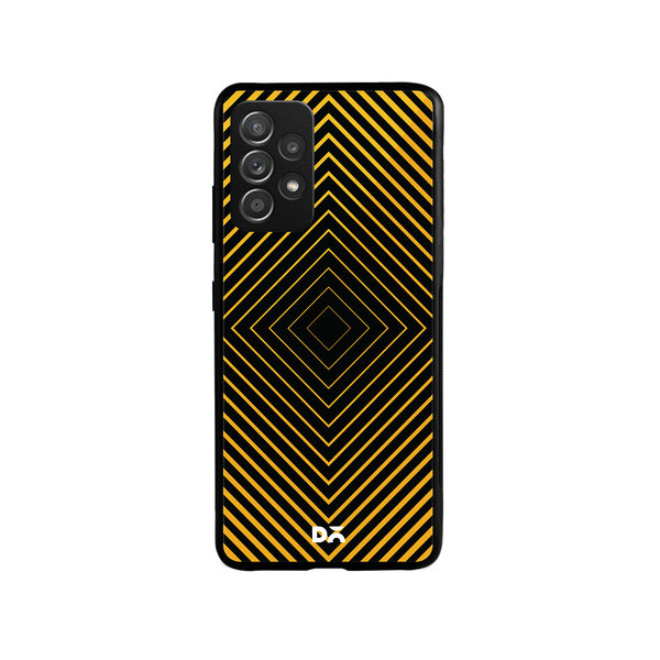 

DailyObjects Rhombus Ochre Glass Case Cover For Samsung Galaxy A52