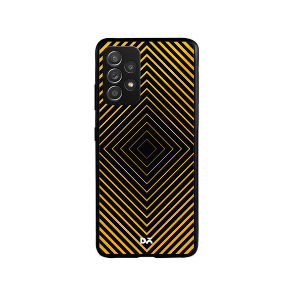 

DailyObjects Rhombus Ochre Glass Case Cover For Samsung Galaxy A53