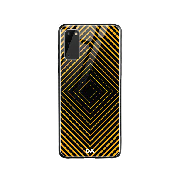 

DailyObjects Rhombus Ochre Glass Case Cover For Samsung Galaxy S20