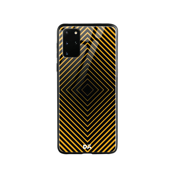 

DailyObjects Rhombus Ochre Glass Case Cover For Samsung Galaxy S20 Plus
