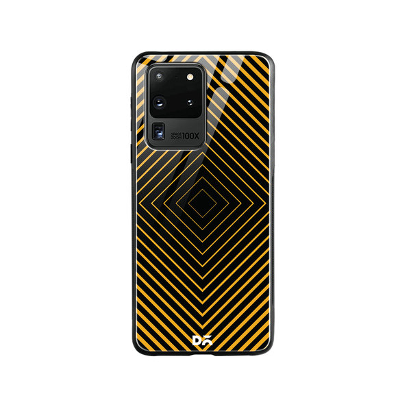 

DailyObjects Rhombus Ochre Glass Case Cover For Samsung Galaxy S20 Ultra