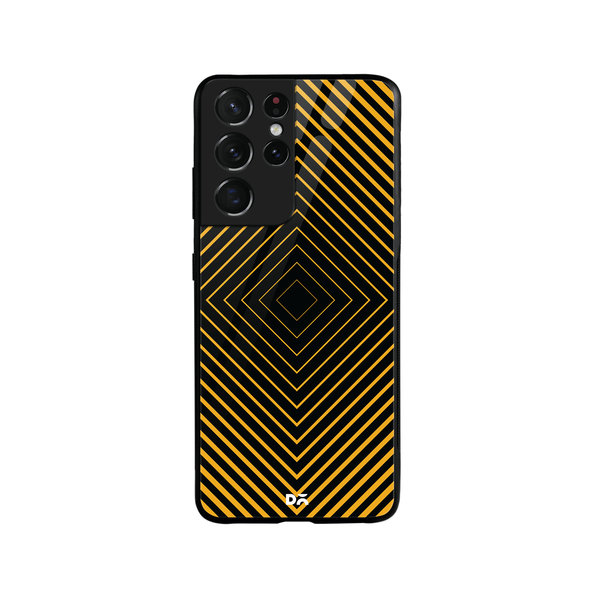 

DailyObjects Rhombus Ochre Glass Case Cover For Samsung Galaxy S21 Ultra