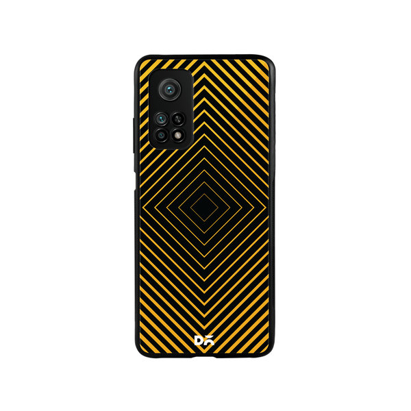 

DailyObjects Rhombus Ochre Glass Case Cover For Xiaomi Mi 10T