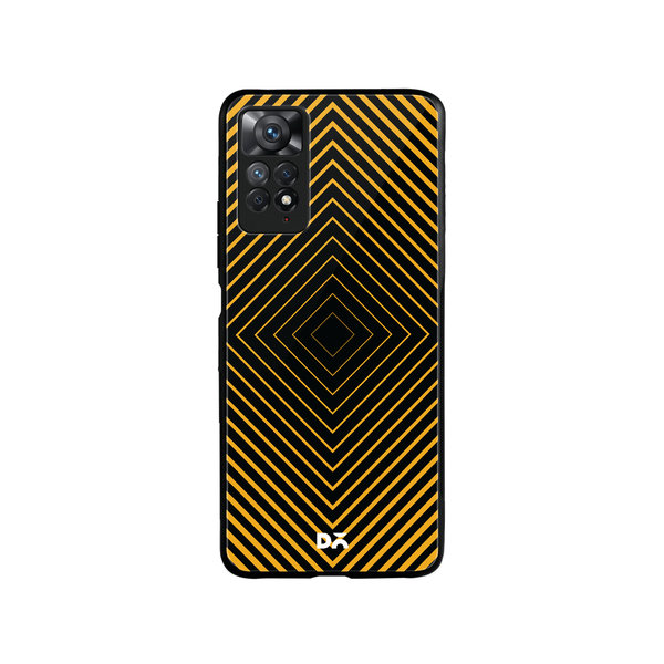 

DailyObjects Rhombus Ochre Glass Case Cover For Xiaomi Redmi Note 11 Pro
