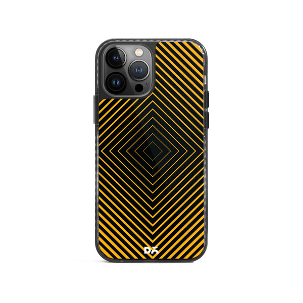 

DailyObjects Rhombus Ochre Stride 2.0 Case Cover For iPhone 15 Pro