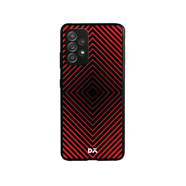 

DailyObjects Rhombus Red Glass Case Cover For Samsung Galaxy A52