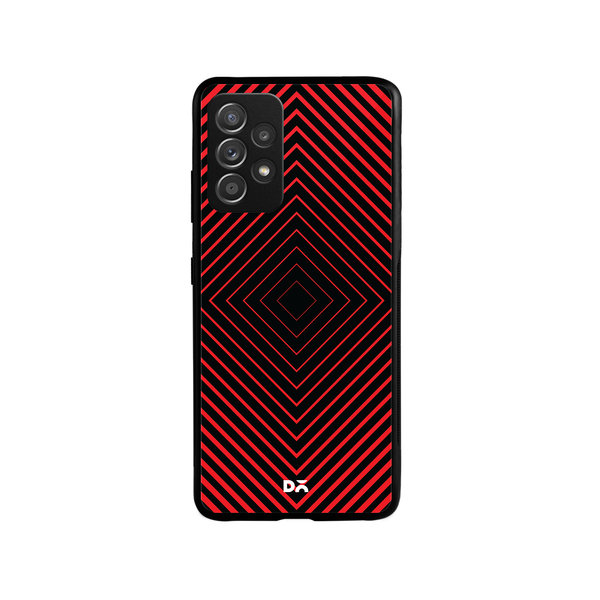 

DailyObjects Rhombus Red Glass Case Cover For Samsung Galaxy A53