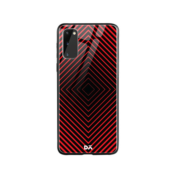 

DailyObjects Rhombus Red Glass Case Cover For Samsung Galaxy S20