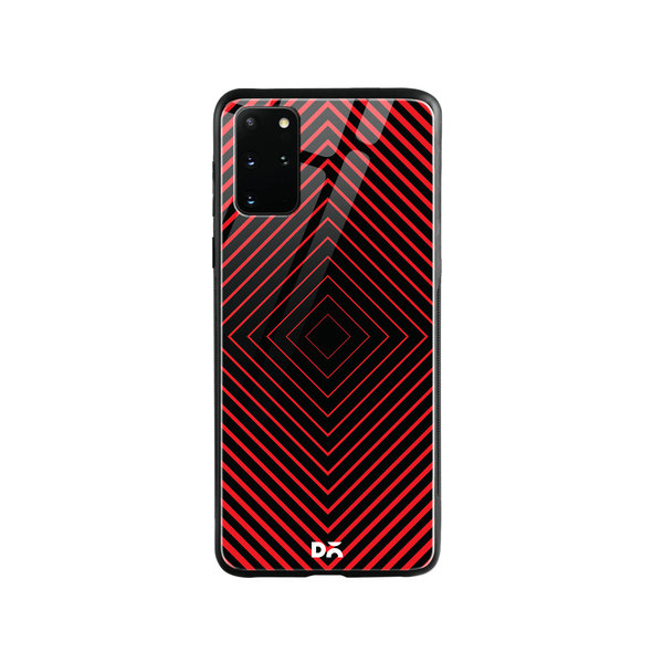 

DailyObjects Rhombus Red Glass Case Cover For Samsung Galaxy S20 Plus