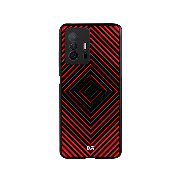 

DailyObjects Rhombus Red Glass Case Cover For Xiaomi 11T