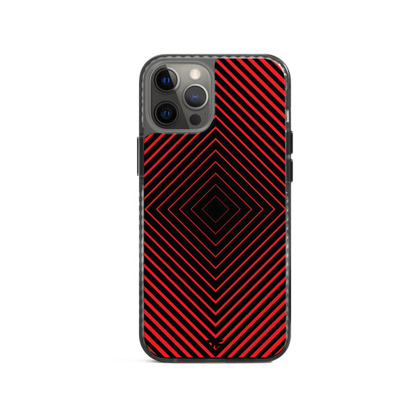 

DailyObjects Rhombus Red Stride 2.0 Case Cover For iPhone 12 Pro