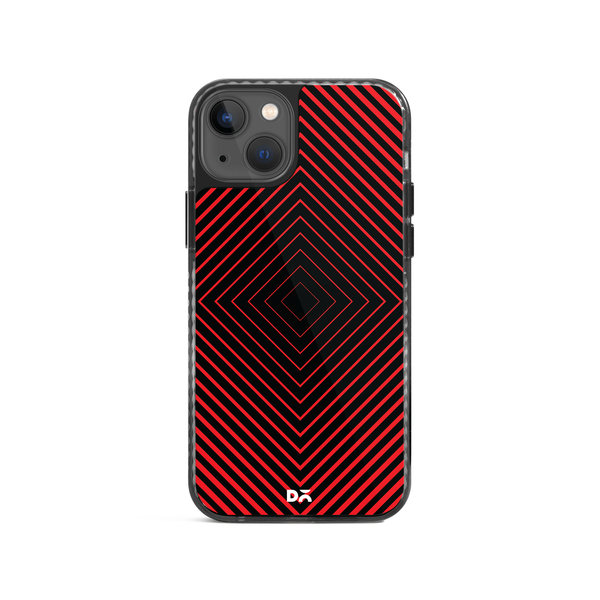 

DailyObjects Rhombus Red Stride 2.0 Case Cover For iPhone 13