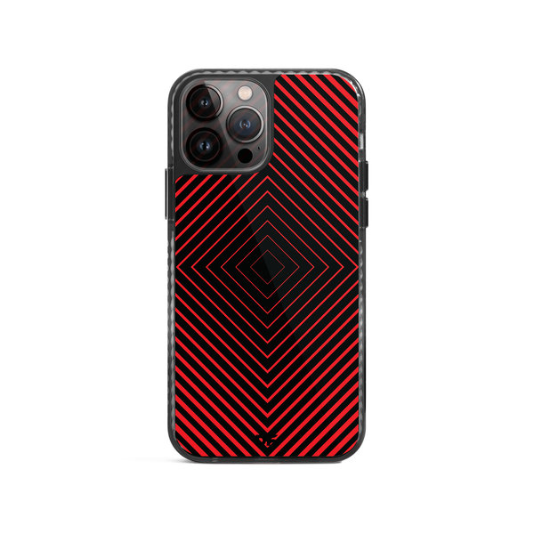 

DailyObjects Rhombus Red Stride 2.0 Case Cover For iPhone 14 Pro Max